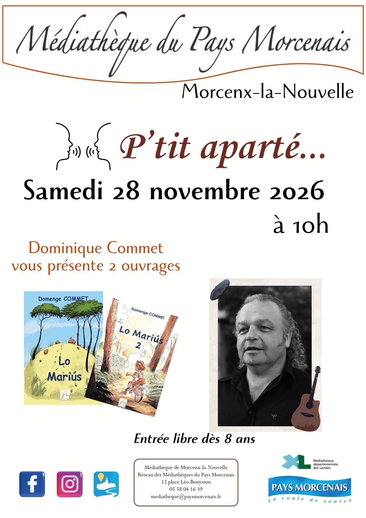 P'tit aparté.... Dominique Commet vous présente 2 ouvrages