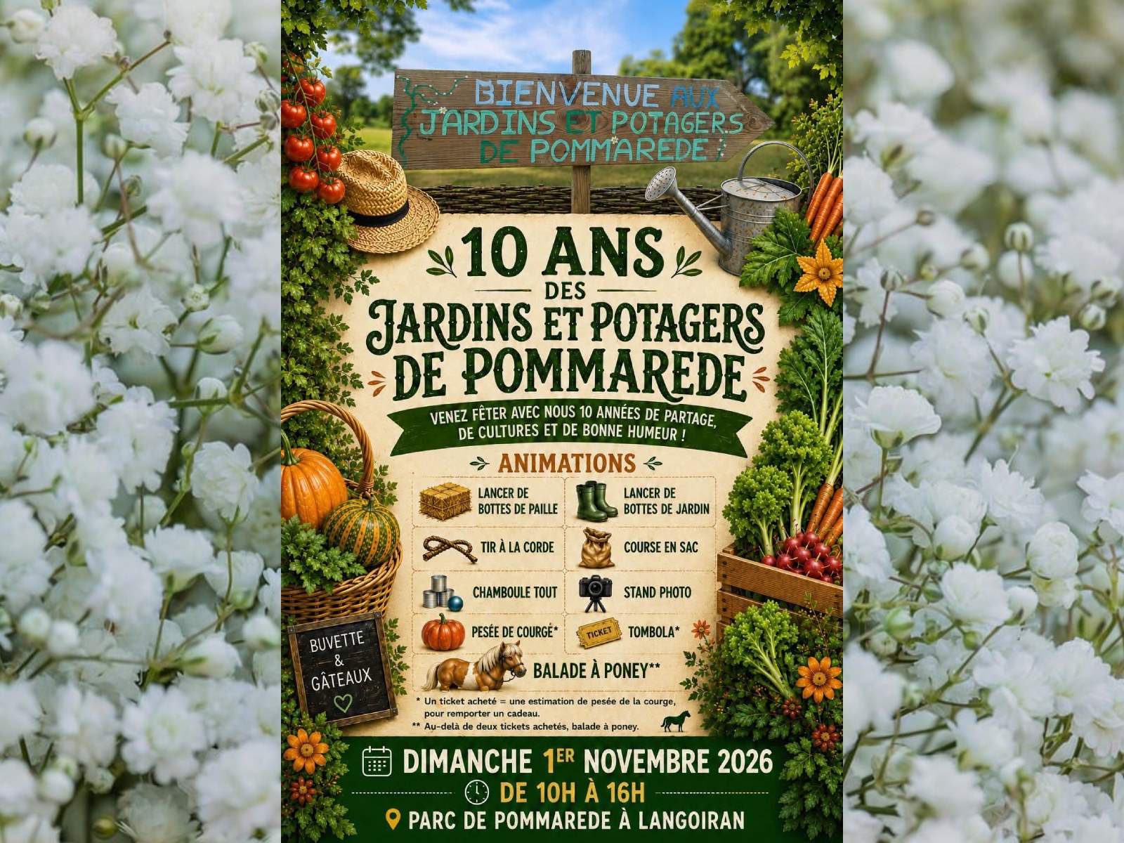 Les 10 ans des jardins et potagers de Pommarede