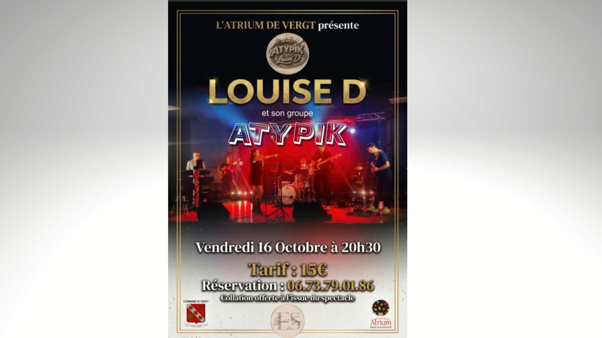 Concert Louise D et son groupe Atypik