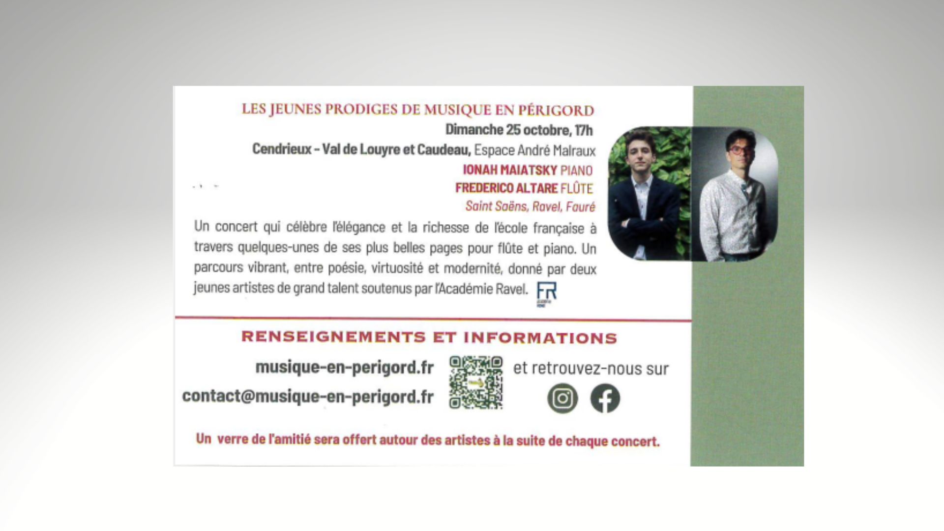 Concert piano flûte