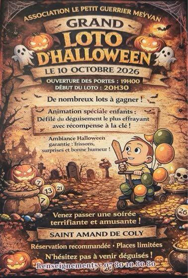 Grand loto d'Halloween