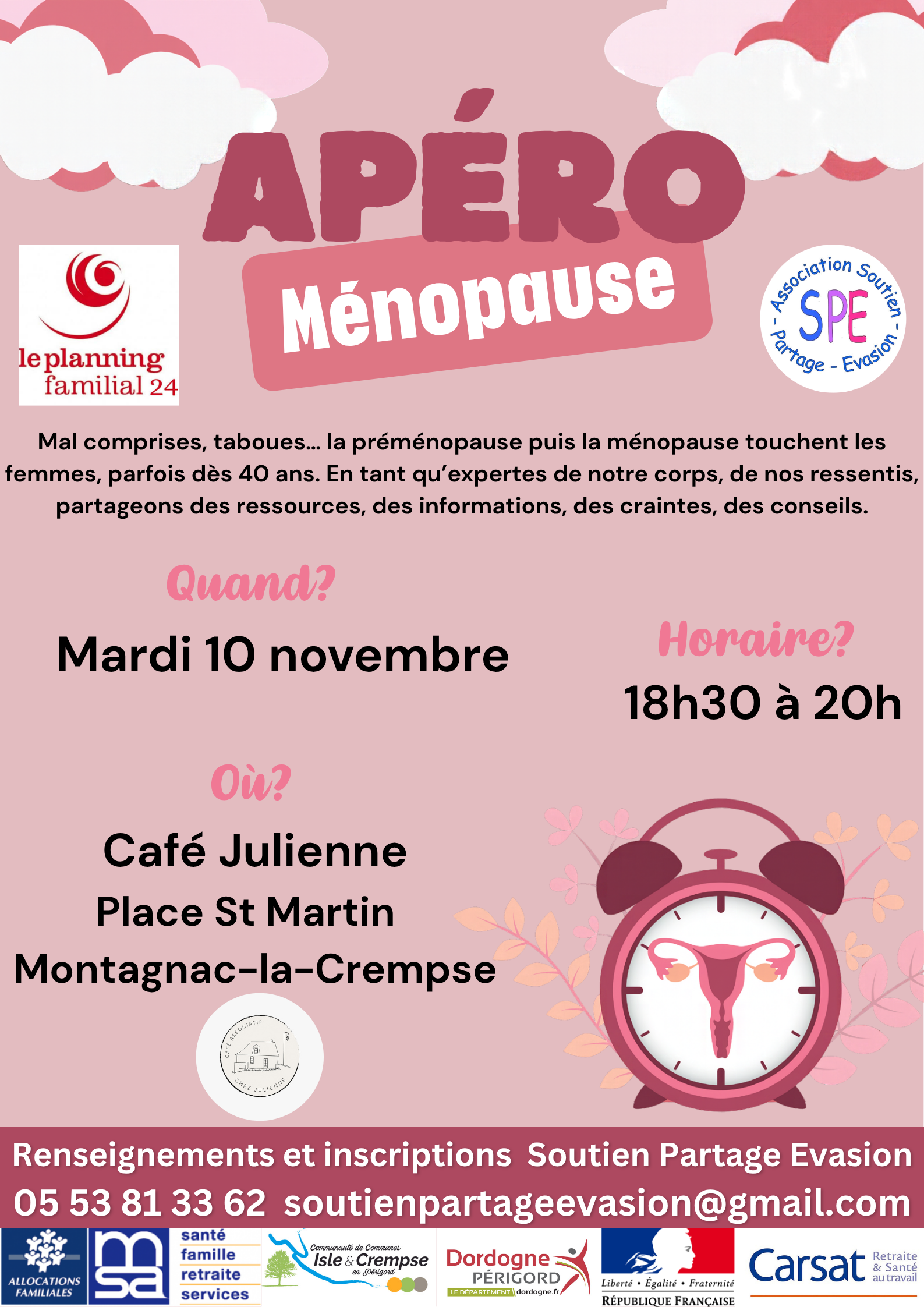 Apéro ménopause 