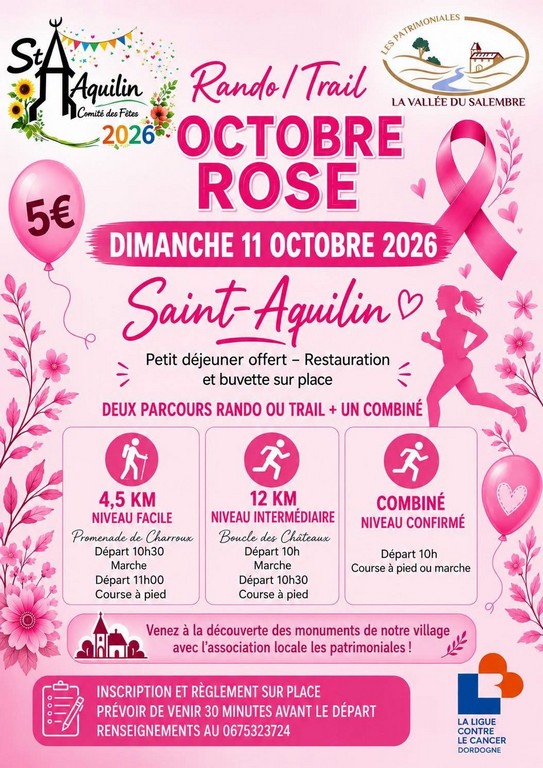 Octobre rose : rando/trail