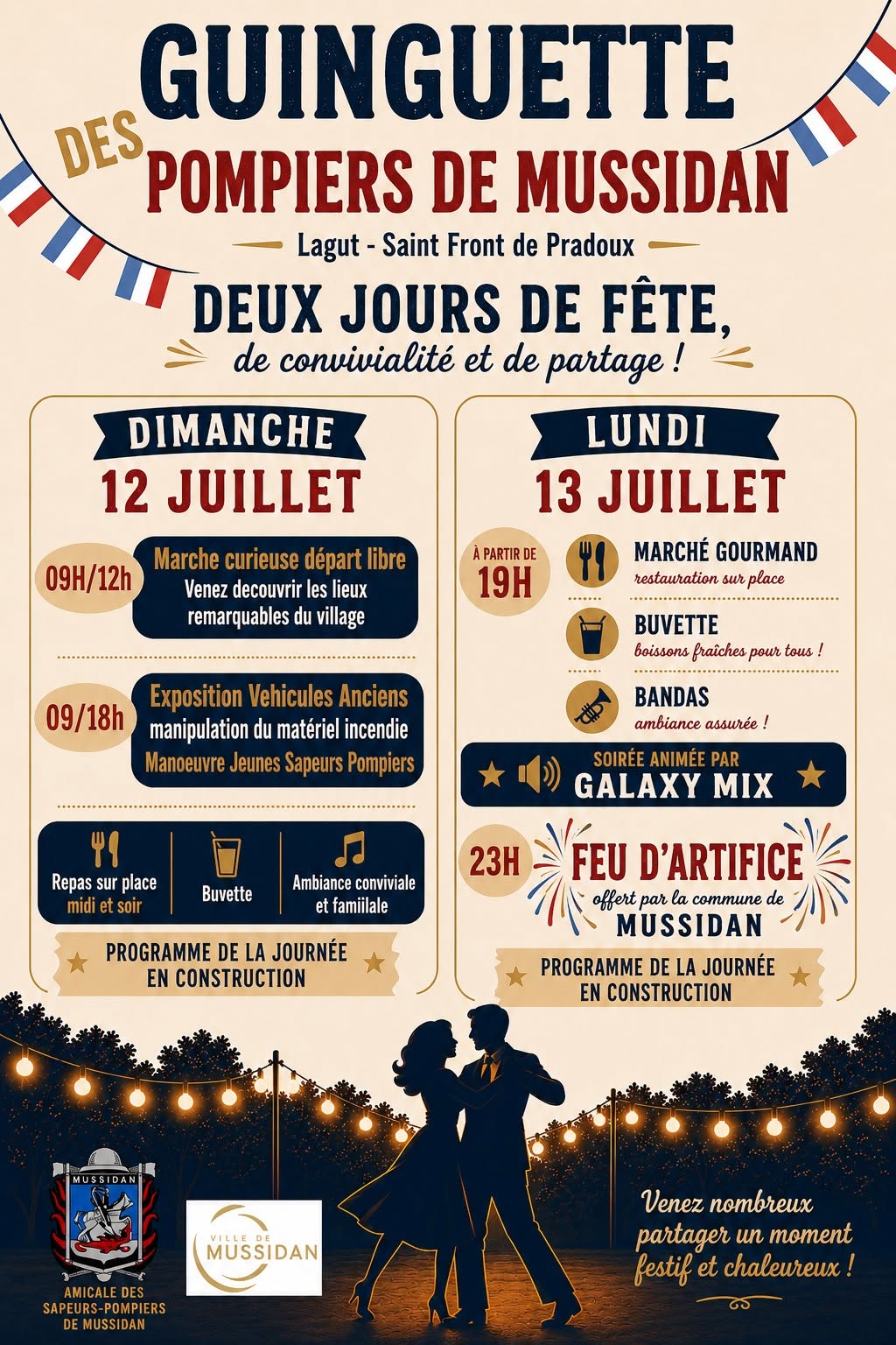 La guinguette des pompiers de Mussidan
