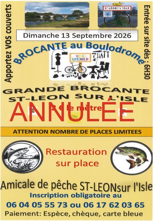 Vide grenier- ANNULÉ