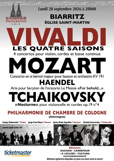 Concert Chambre Philarmonique Cologne