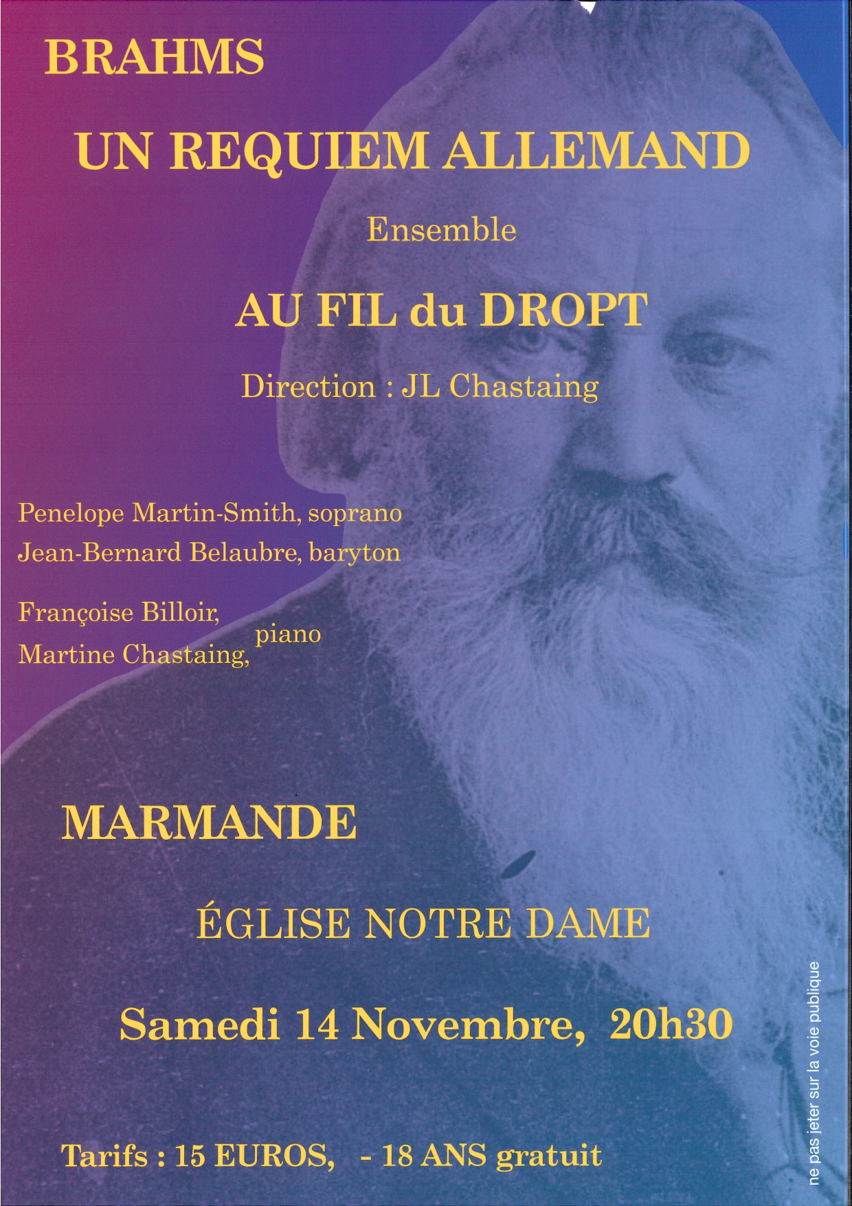 BRAHMS - Un requiem Allemand