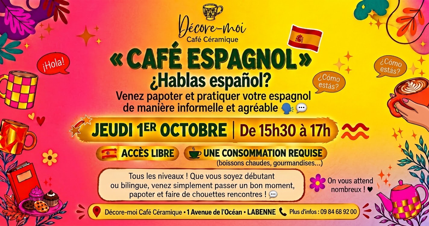 Café Espagnol : venez papoter et échanger en espagnol