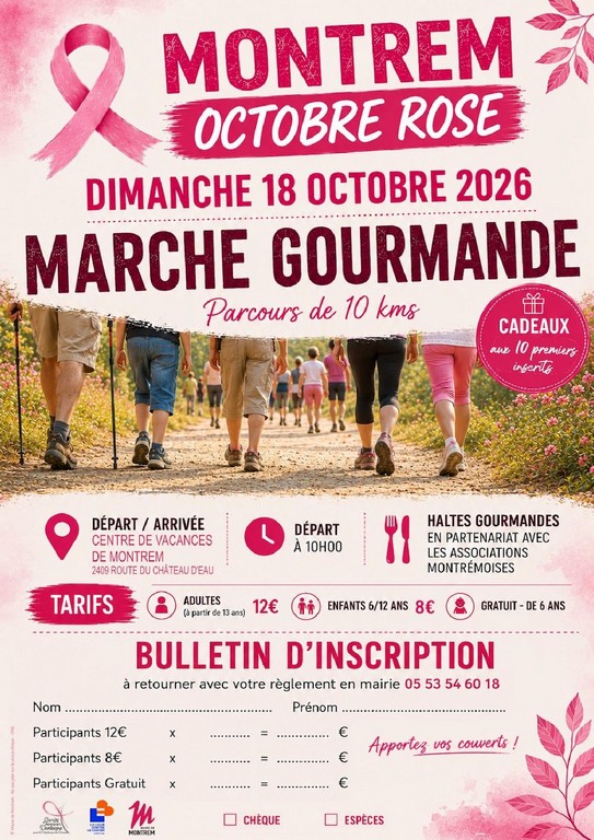 Octobre rose : marche gourmande