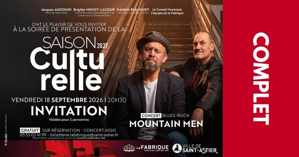 Présentation de la saison culturelle - COMPLET