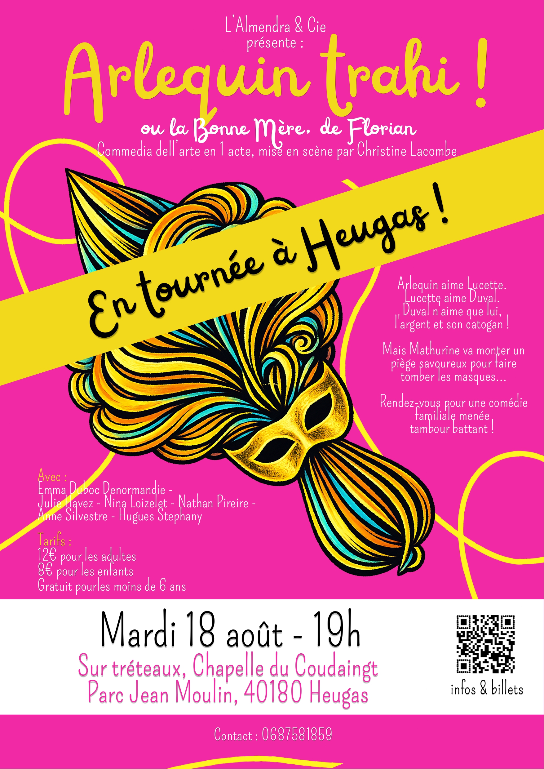 Spectacle de Commedia Dell' Arte " Arlequin tr ...