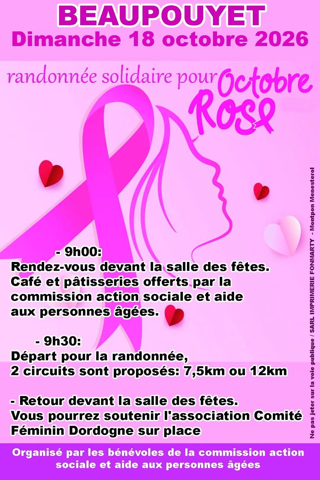 Octobre rose: randonnée