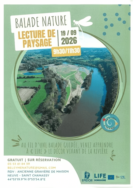 Journées européennes du Patrimoine à Saint Chamassy - Balade nature, lecture de paysage