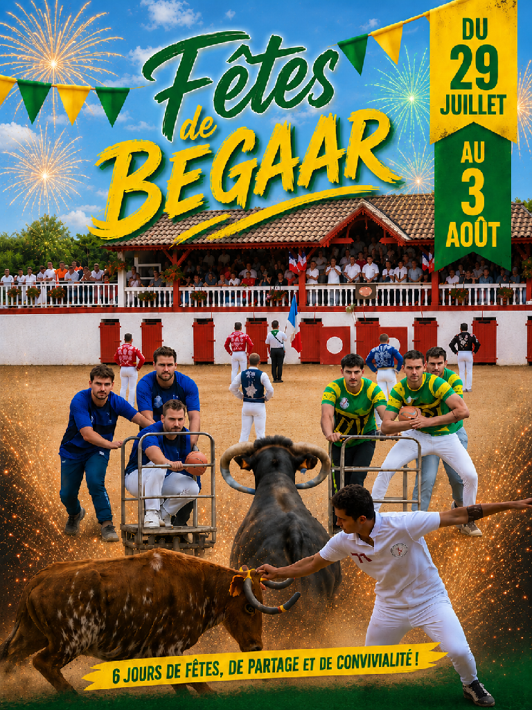 Affiche des « Fêtes de Begaar » se déroulant d ...