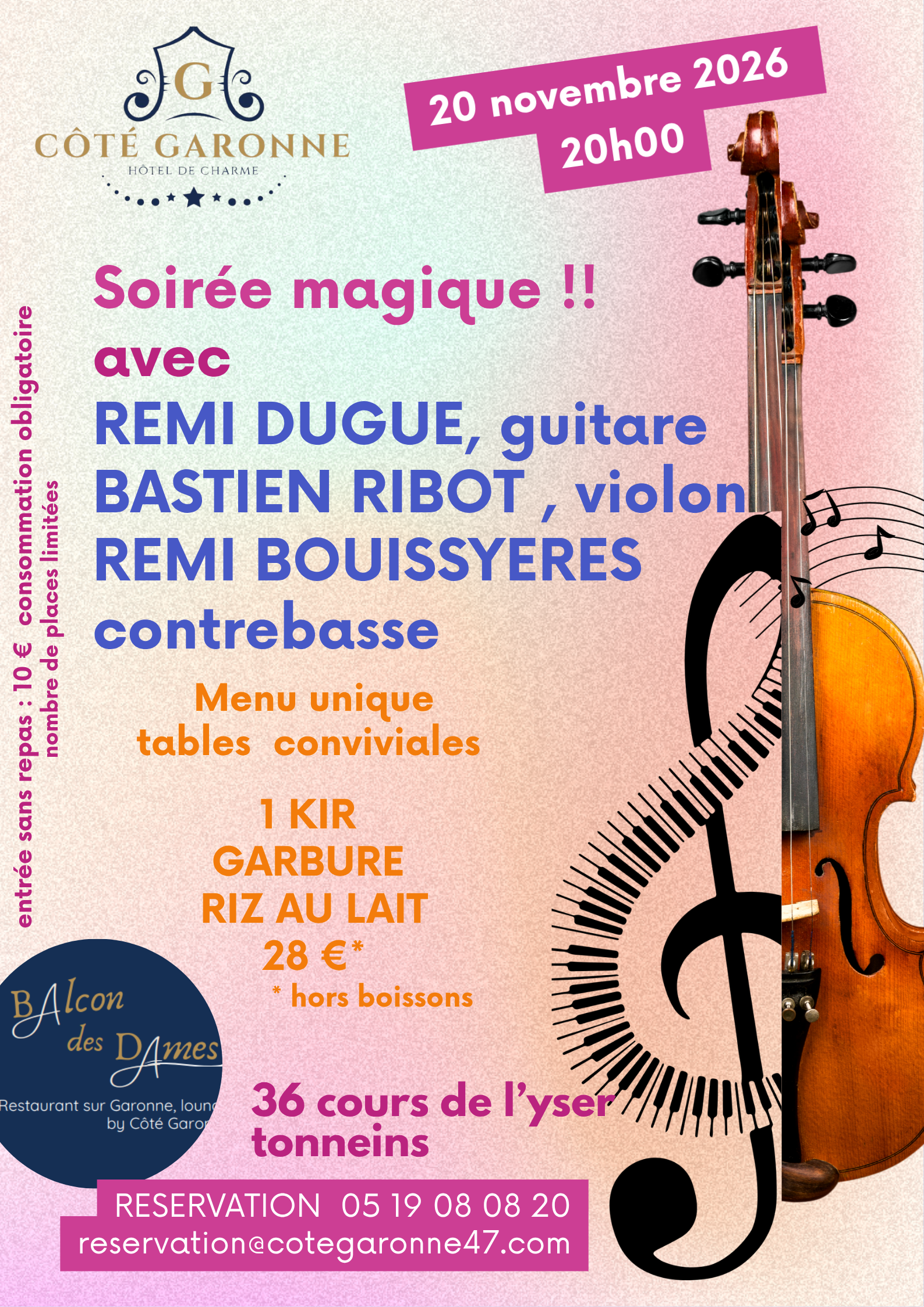 Soirée magique au Balcon des Dames