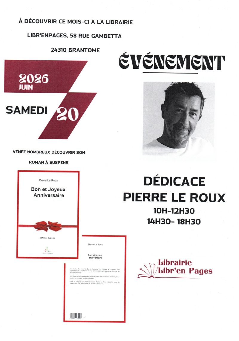 Dédicace Pierre LE ROUX