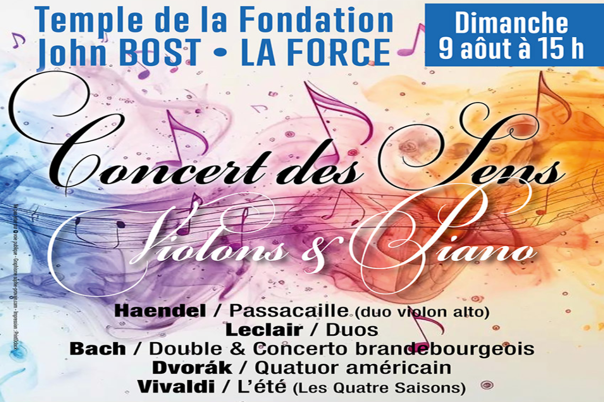 Concert des Sens (Violons & Pianos) | Temple d ...