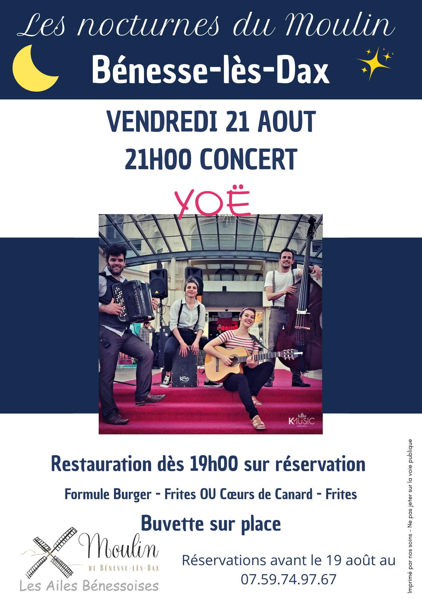 Soirée animée au Moulin