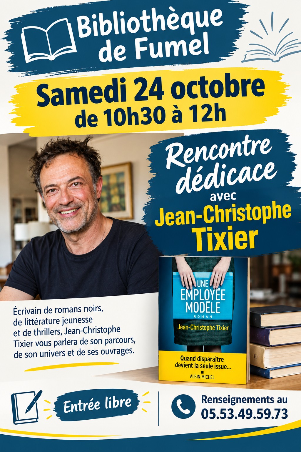 Rencontre-dédicace avec Jean-Christophe Tixier