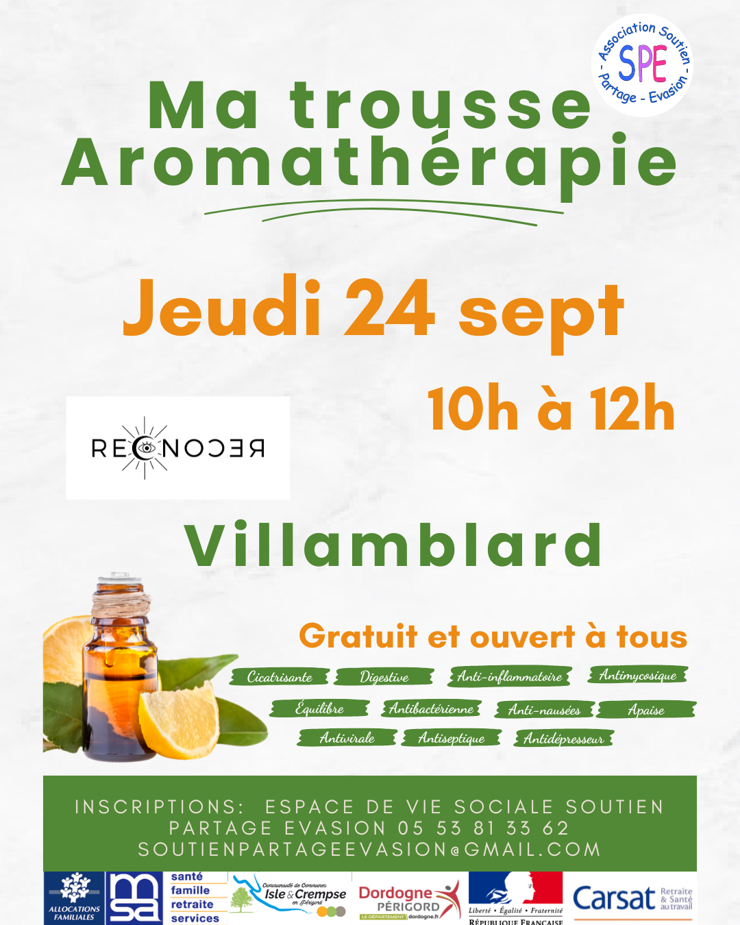 Atelier aromathérapie