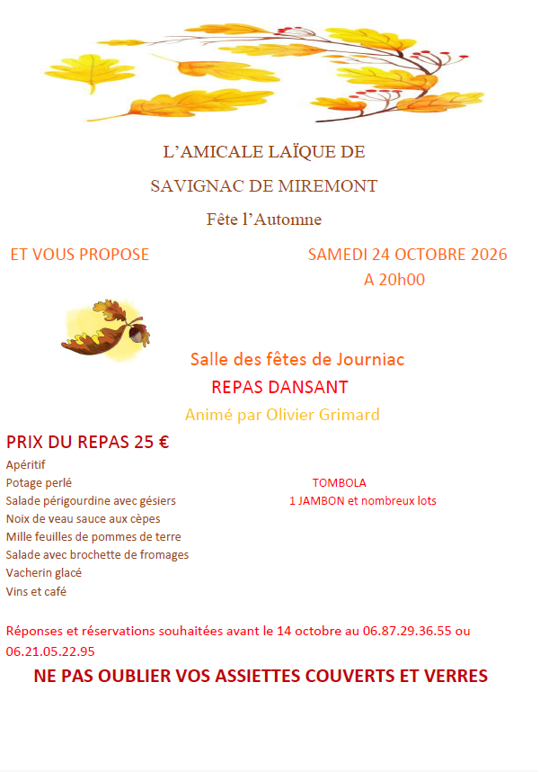 Fête de l'automne à Savignac de Miremont