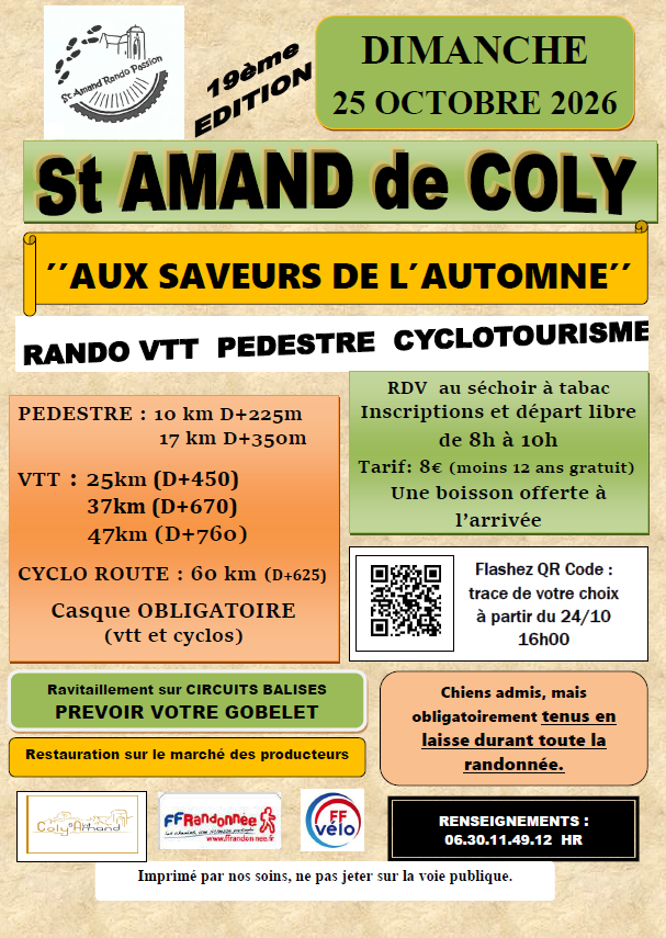 Randonnée "Aux saveurs de l'automne"