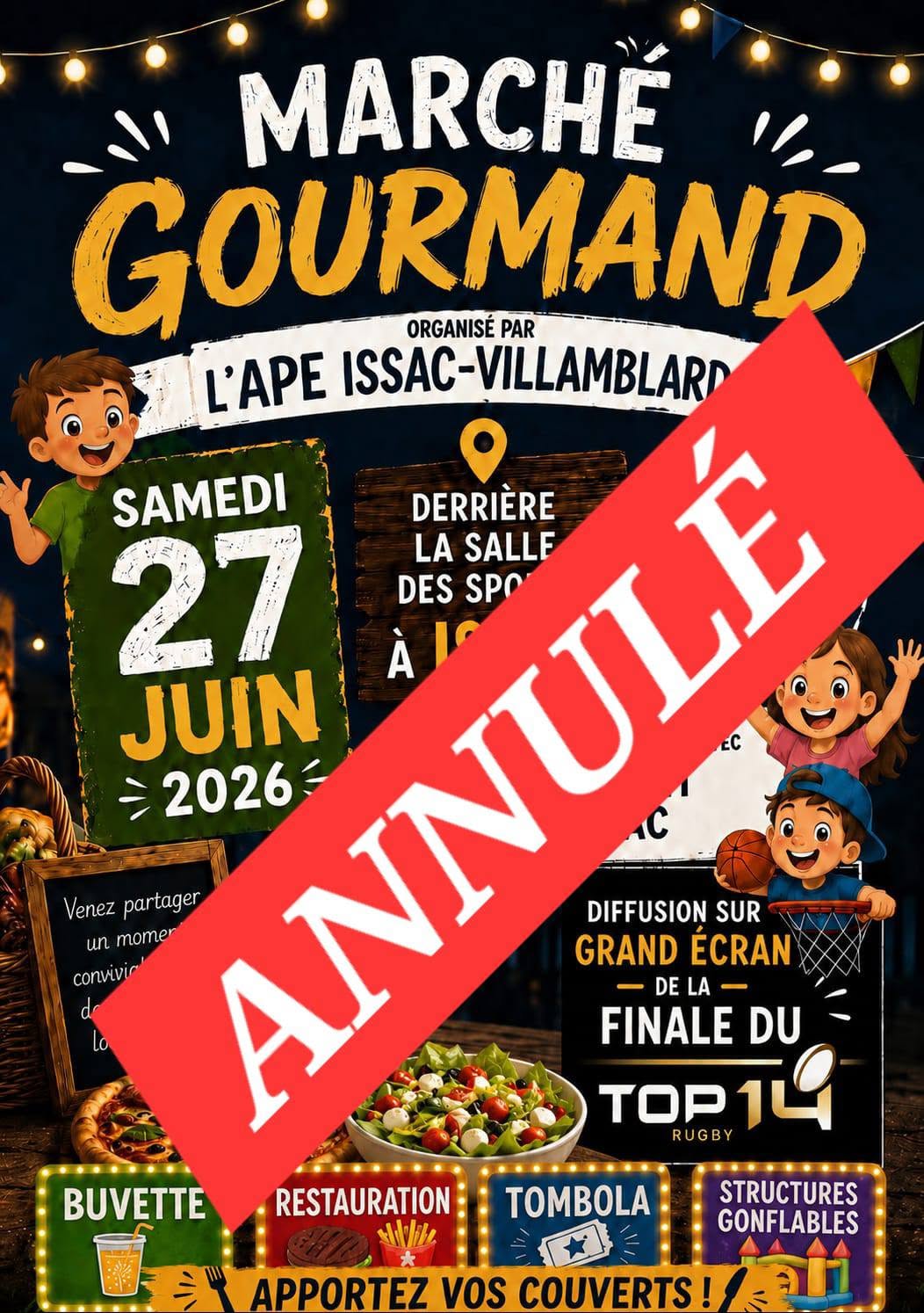Kermesse et marché gourmand- ANNULE