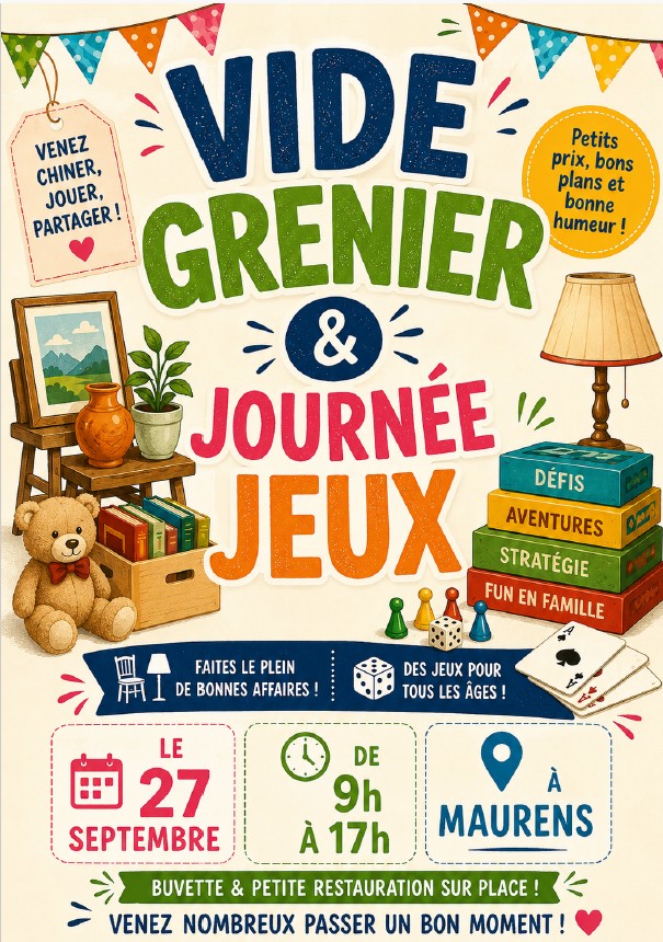 Vide grenier et jeux