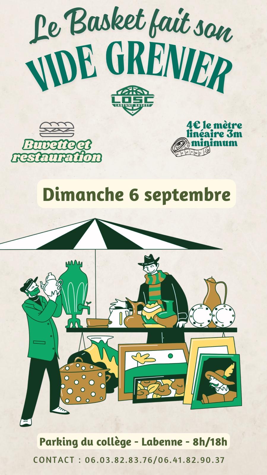 Le Basket fait son vide grenier