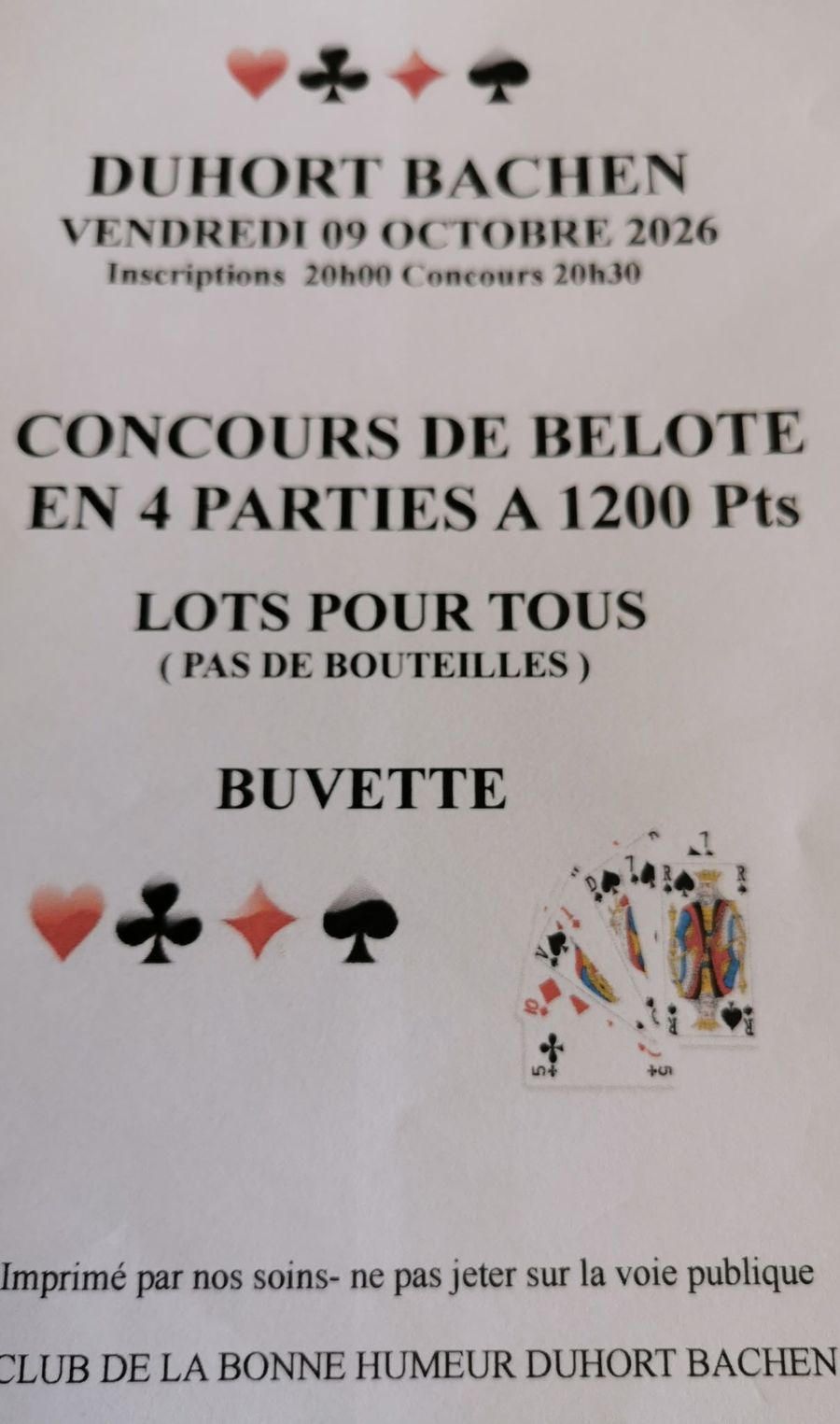 Concours de belote