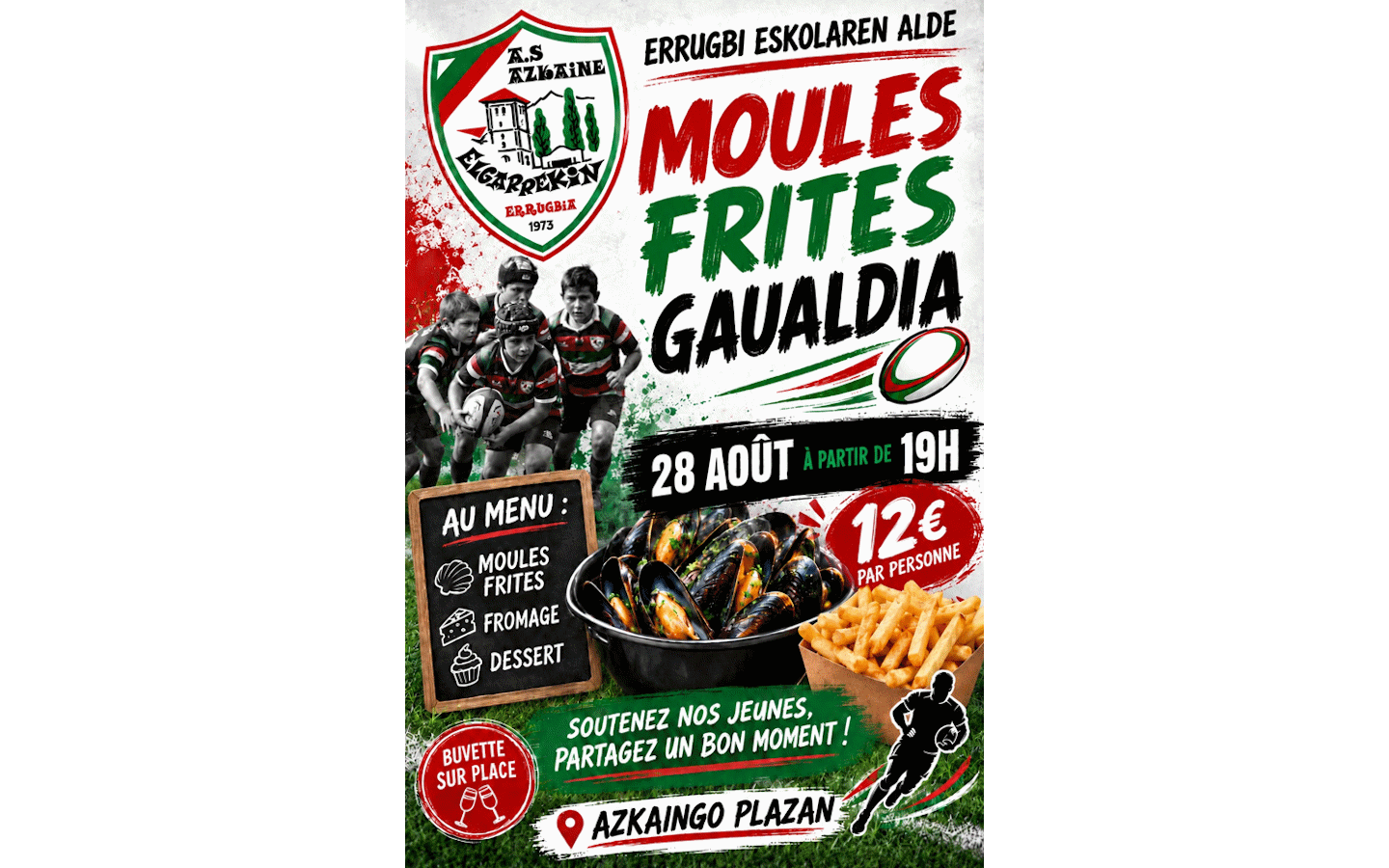 Repas : moules frites