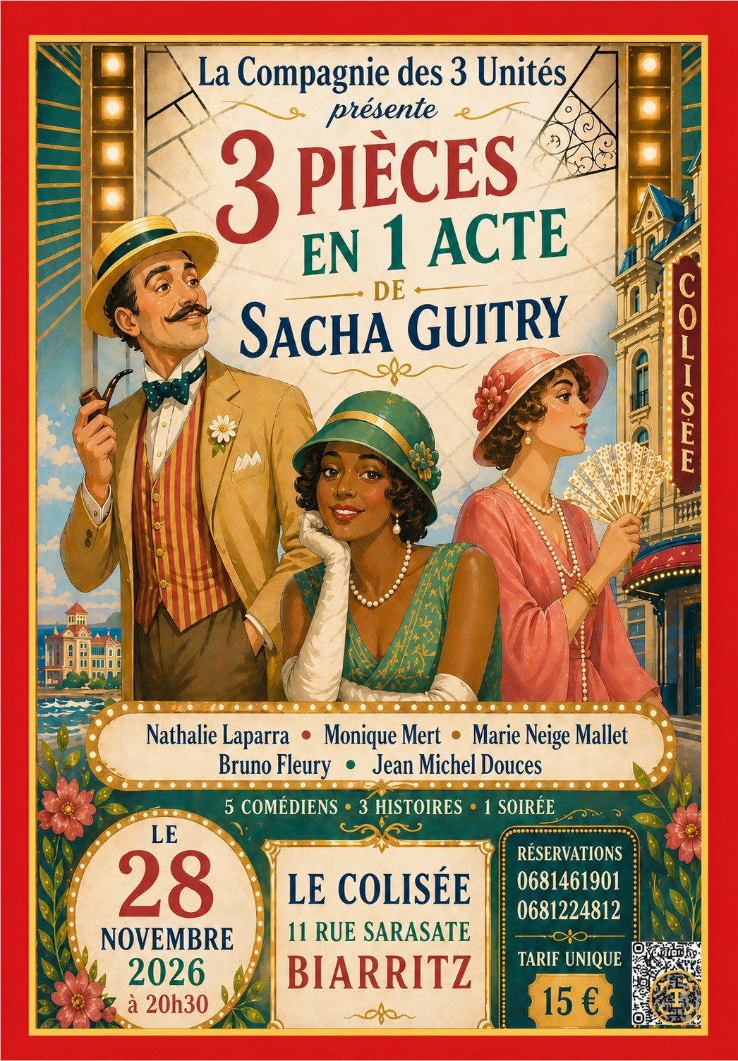3 pièces en un acte de Sacha Guitry