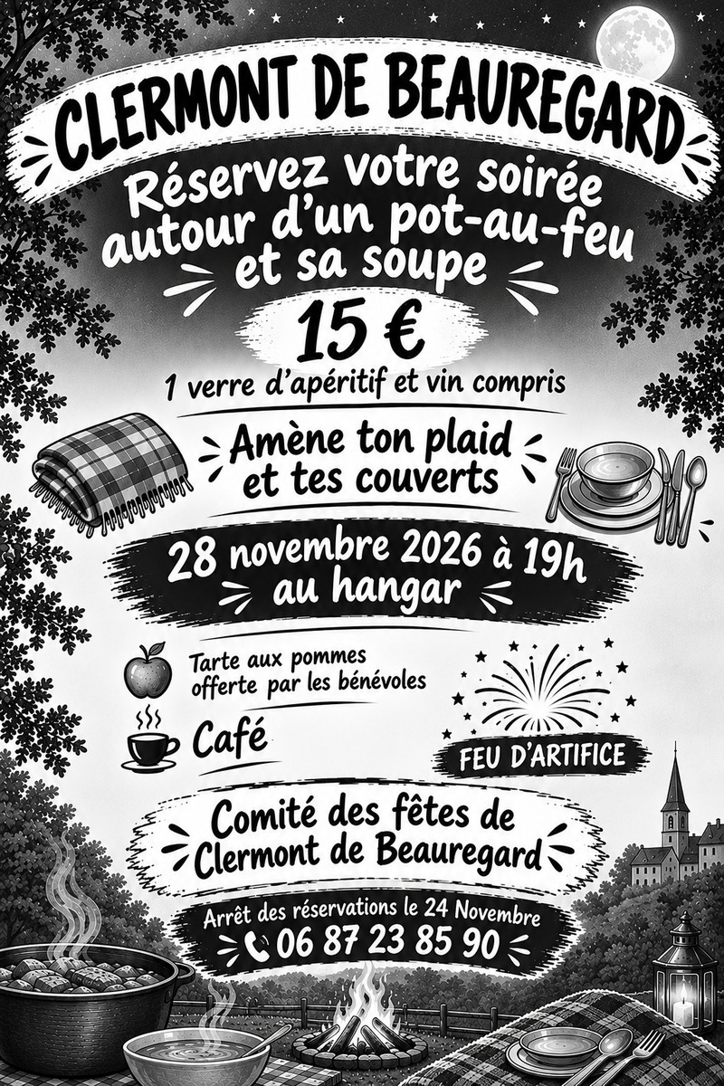 Amène ton plaid et tes couverts - Pot au feu et Feu d'artifices