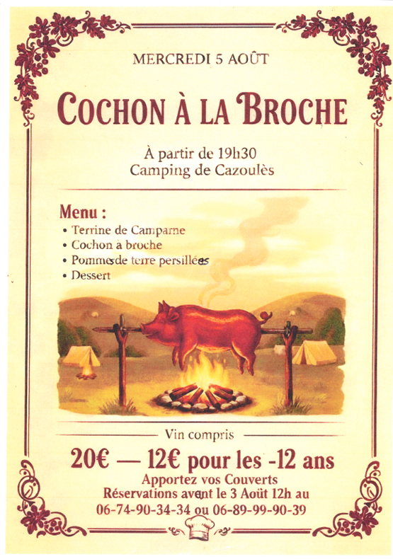 Cochon à la broche