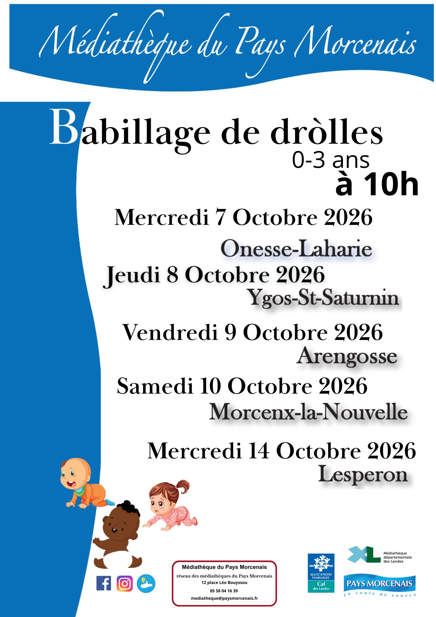 Babillage de dròlles - Onesse-Laharie