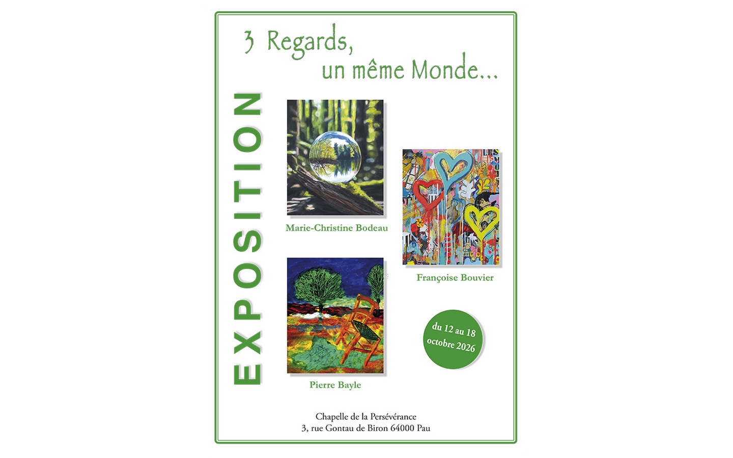 Expsotion: 3 regards, un même monde