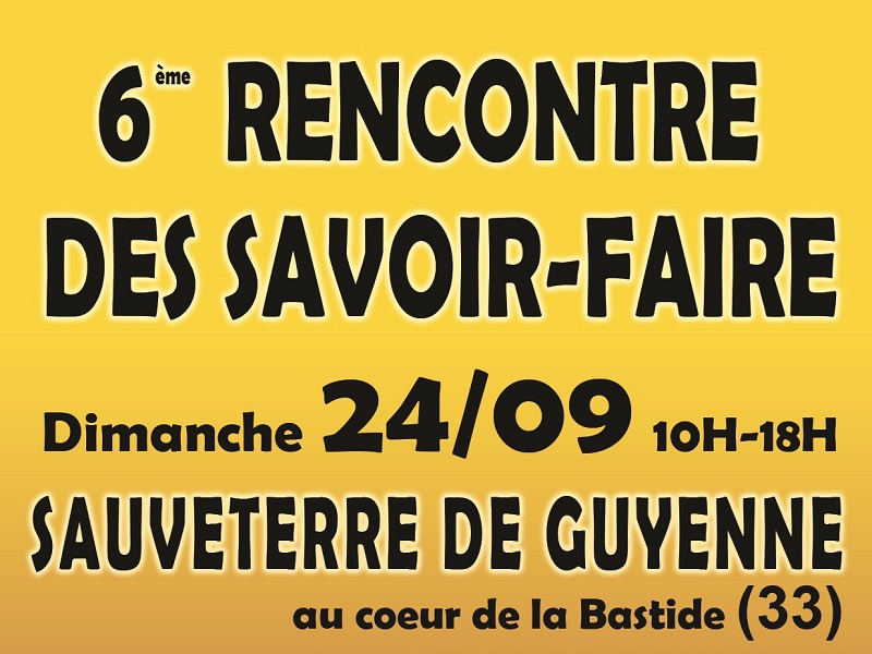 6e Rencontres des savoir-faire