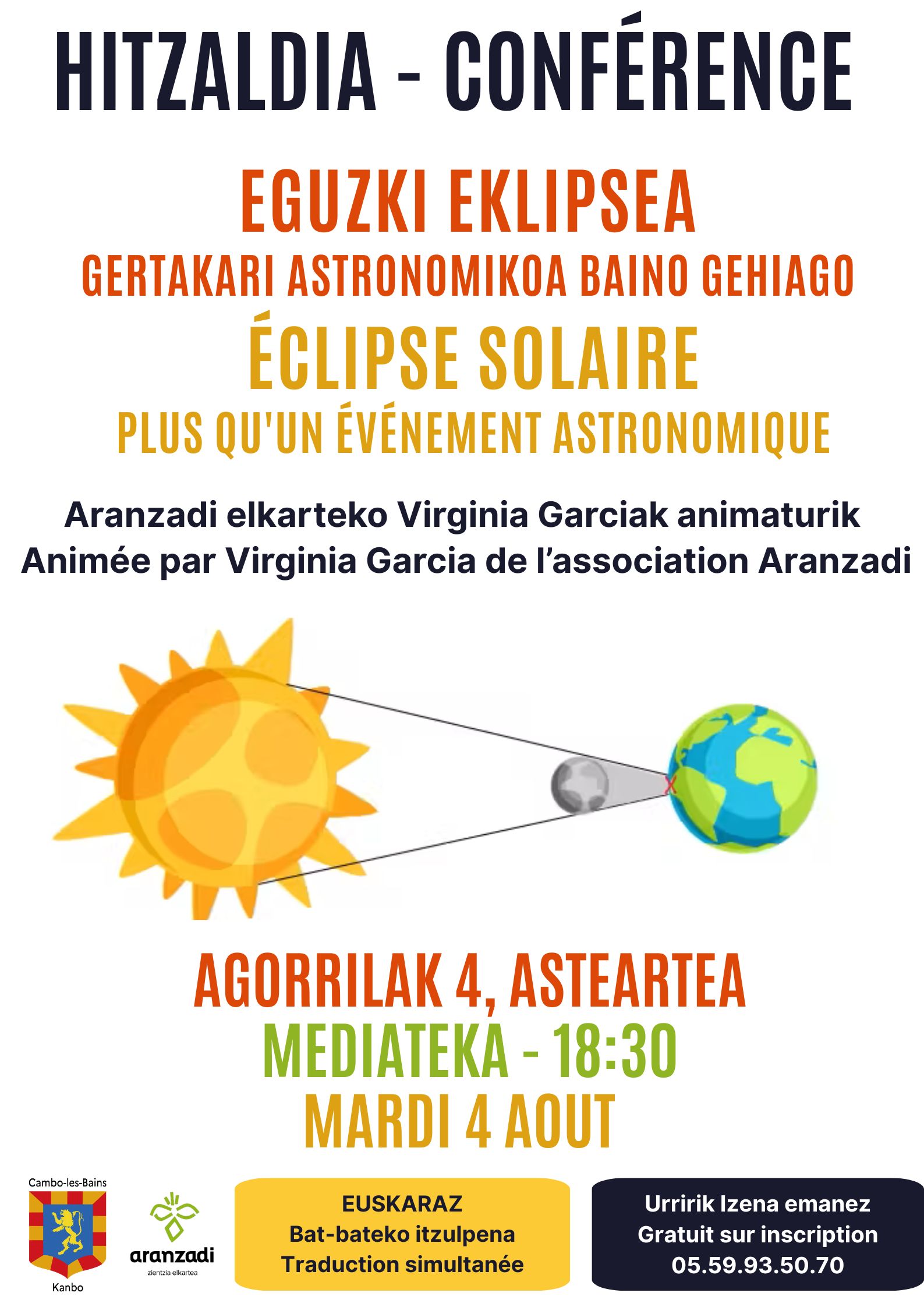 Conférence " Eclipse solaire plus qu'un événem ...
