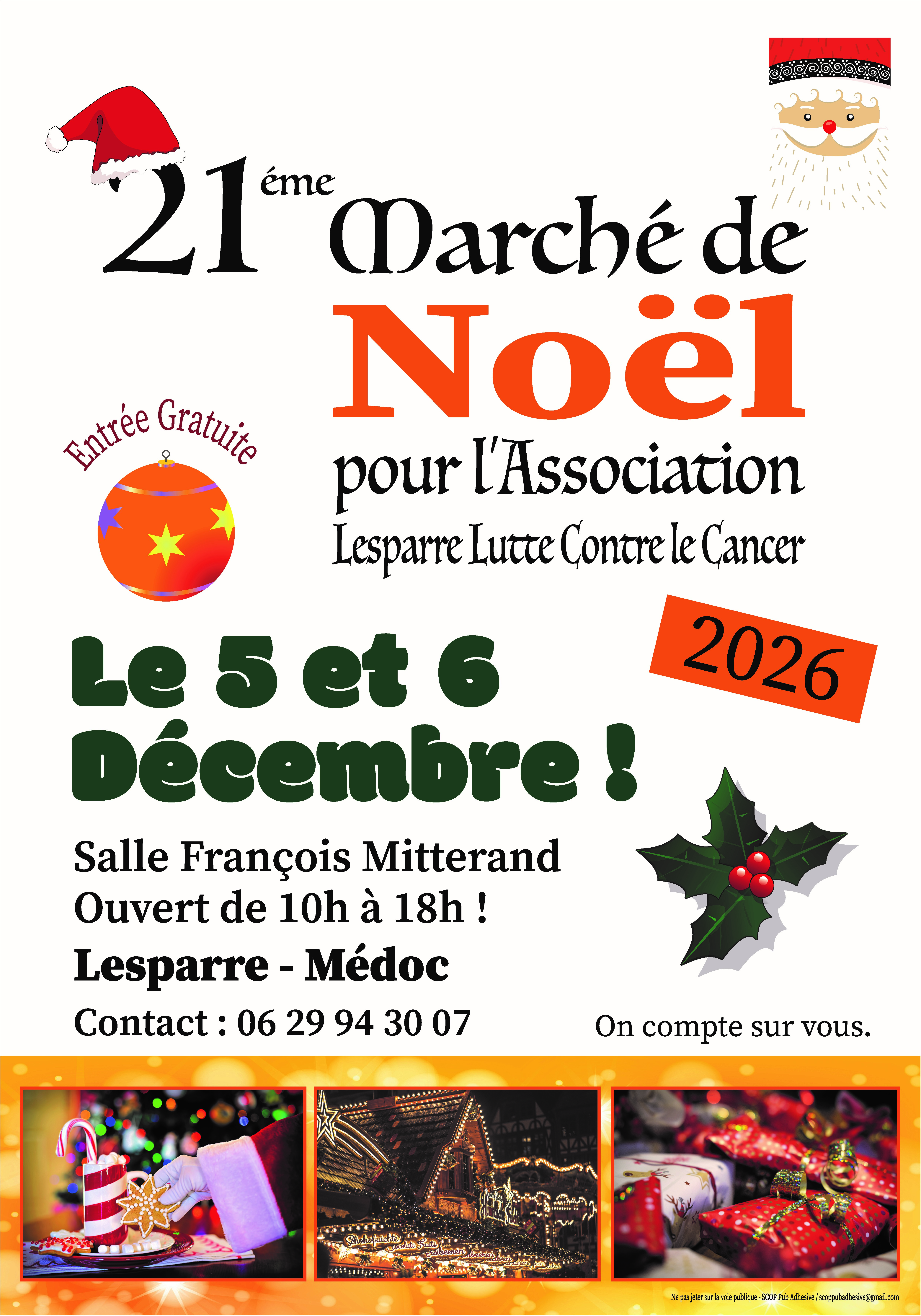 Marché de Noël de Lesparre Lutte Contre le Cancer