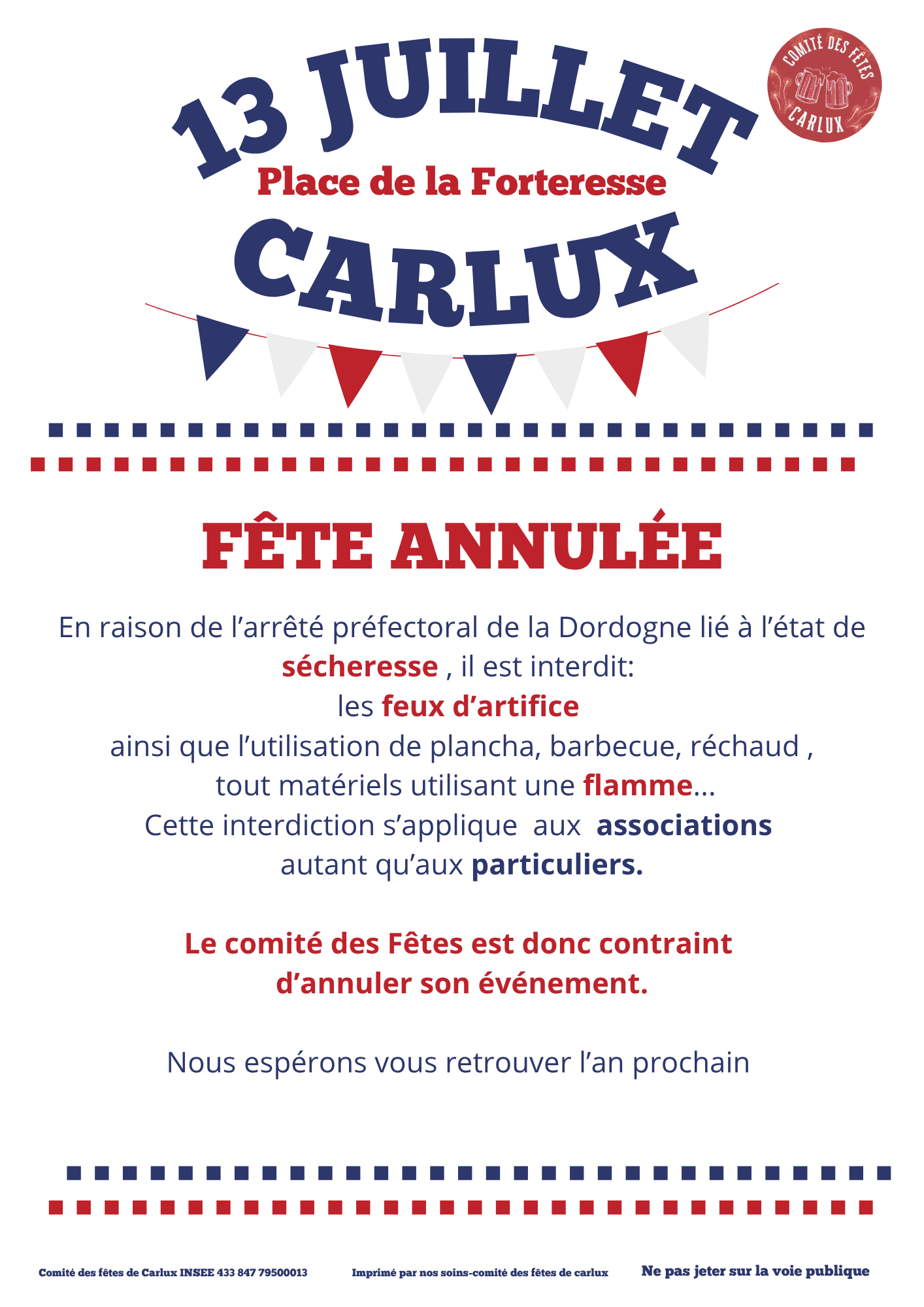 Fête nationale à Carlux [ANNULEE]