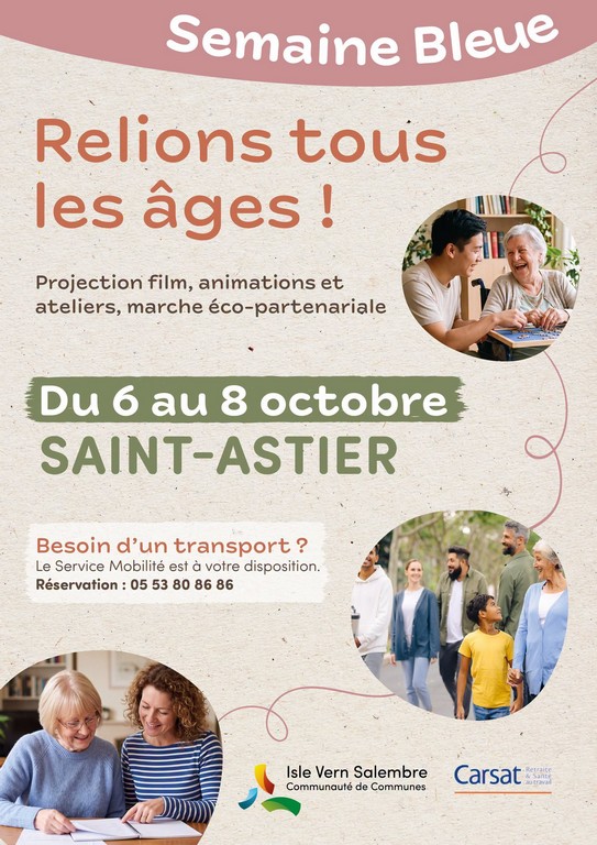 Semaine Bleue : animations et ateliers