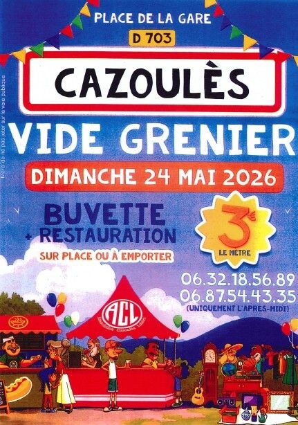 Vide-grenier à Cazoulès