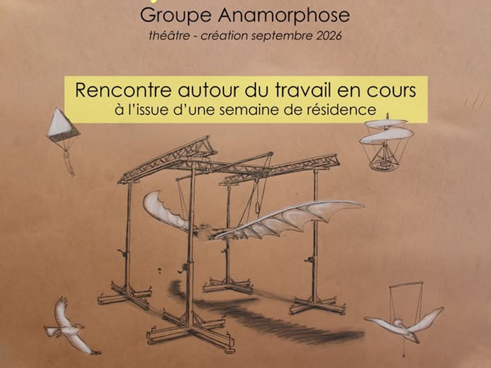 "Veni, vidi : Vinci" du groupe Anamorphose - sortie de résidence