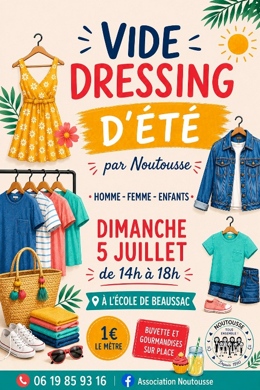 Vide-dressing d'été