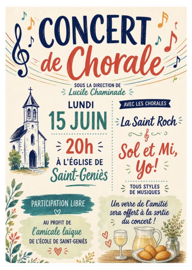 Concert de chorale à Saint-Geniès