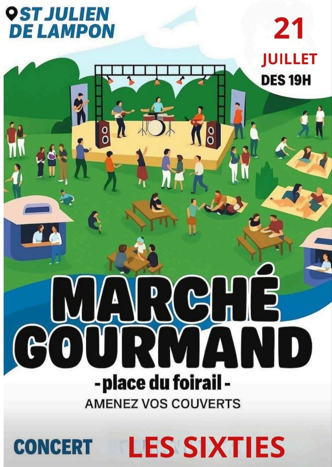 Marché Gourmand à Saint-Julien-de-Lampon