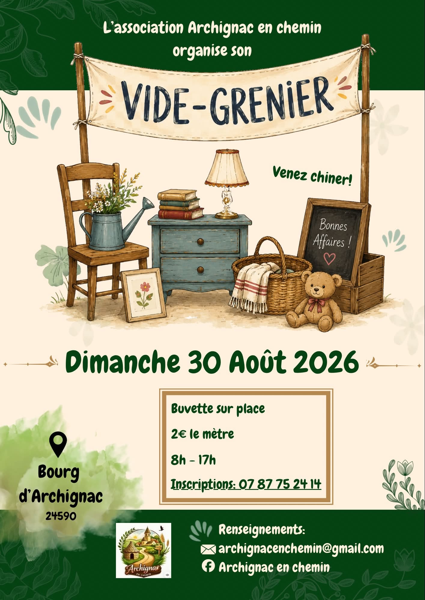 Vide-grenier à Archignac