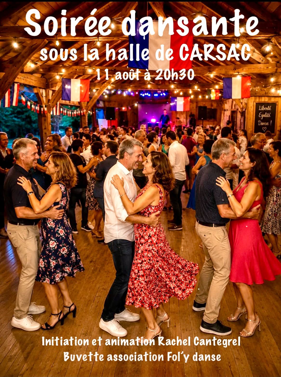 Soirée dansante sous la Halle de Carsac