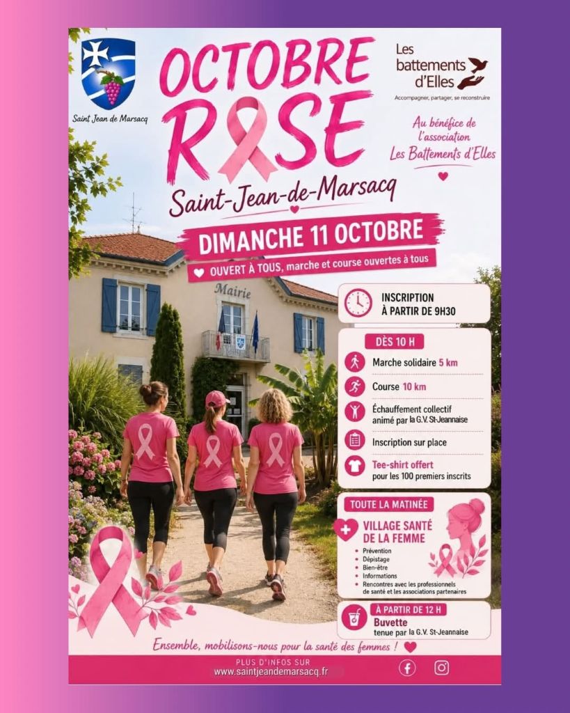 Octobre Rose à St Jean de Marsacq