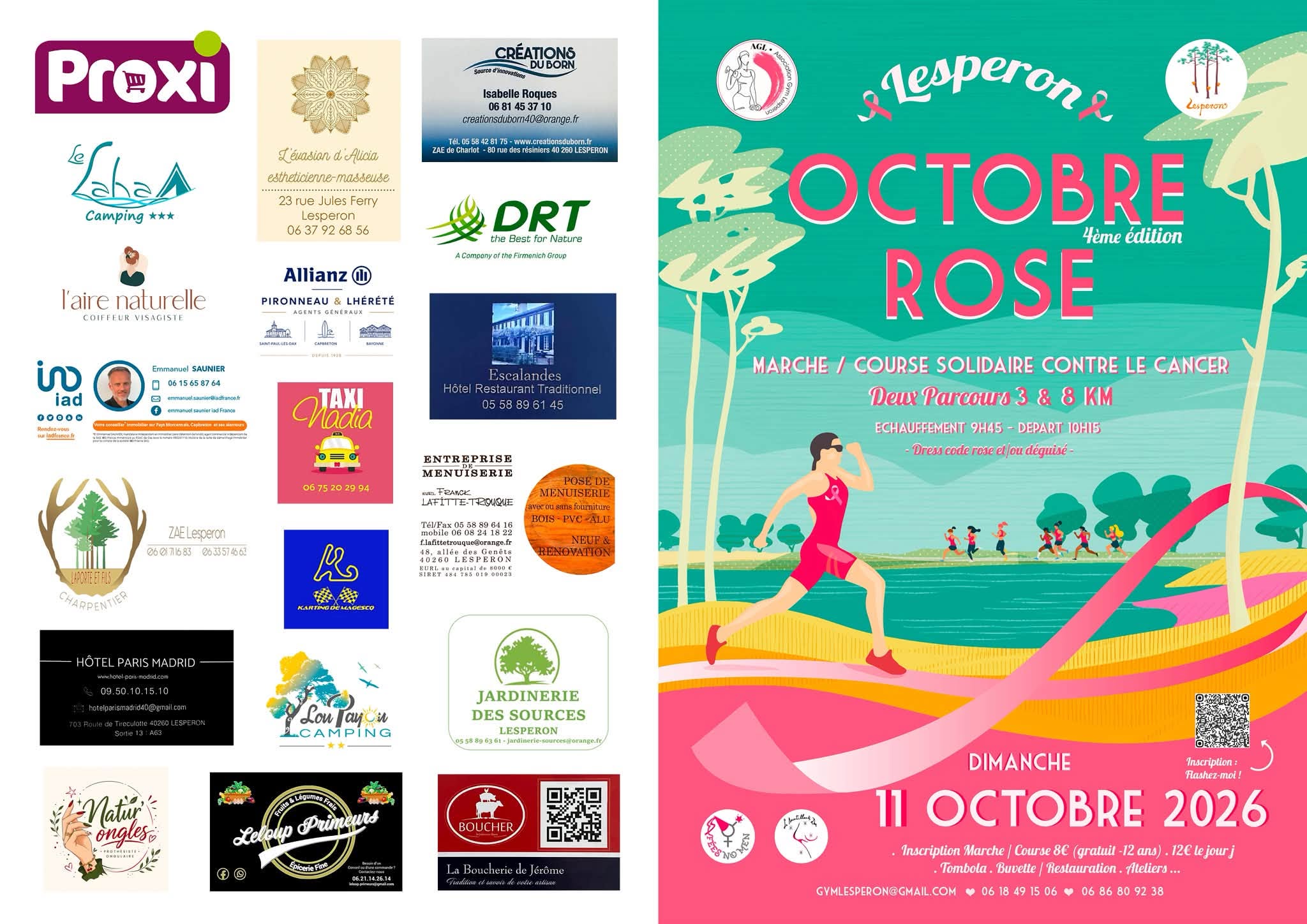 Octobre Rose Marche/ Course solidaire contre le cancer - Lesperon